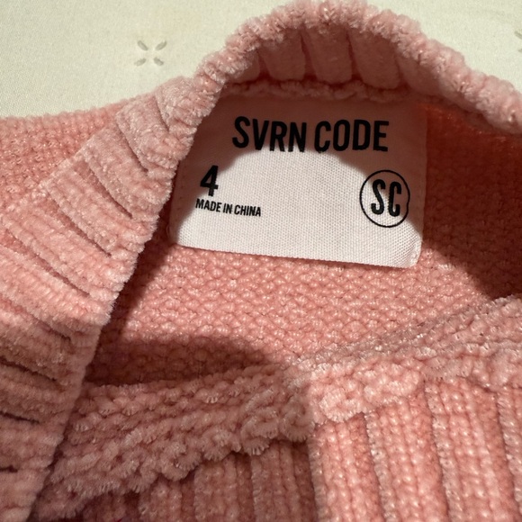 SVRN Code Pink Girl’s Sweater Stitchfix Brand Size 4T - Picture 9 of 9